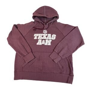 Champion Stitched Logo
Texas A&M Aggies Football Hoodie Maroon Men’s Sz LG